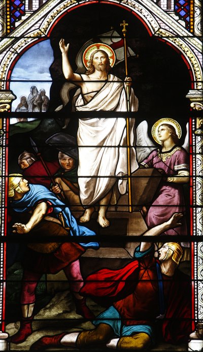 Vitrail : la résurrection du Christ, Levallois-Perret, France - Unbekannt