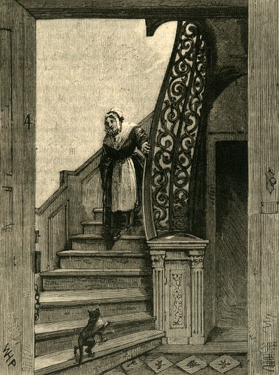 Escalier dans la maison de Southampton, vers 1872 - Unbekannt