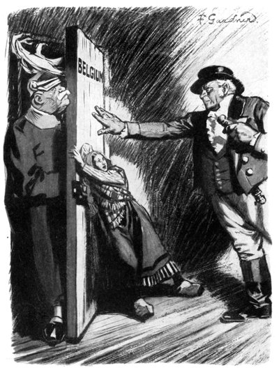 Reculez !, John Bull aide la petite Belgique à barrer l
