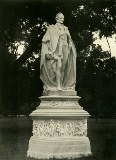 Statue de Lord Curzon dans les jardins du Victoria Memorial Hall, 1925 - Unbekannt