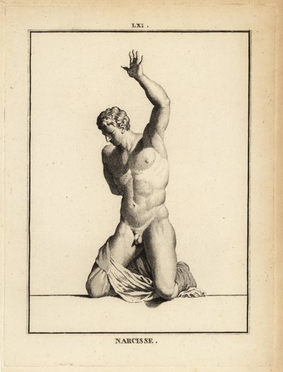 Statue de Narcisse, beau chasseur de la mythologie grecque - Unbekannt