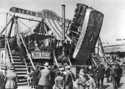 Yacht à vapeur, une attraction de fête foraine à Hamstead Heath, Londres, 1926-1927 - Unbekannt