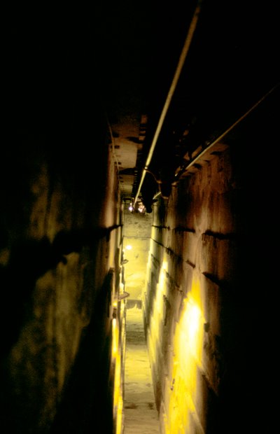 Escalier interne raide à l