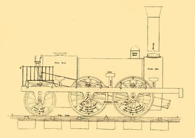 Locomotive de Stephenson 1833, 1887 - Unbekannt