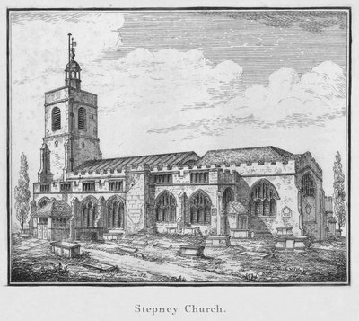 Église de Stepney, vers 1792 - Unbekannt