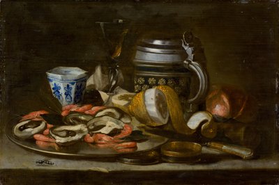 Nature morte avec écrevisses et huîtres - Unbekannt
