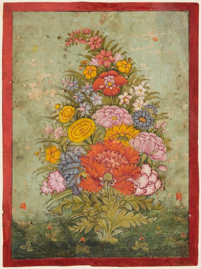 Nature morte : Bouquet de fleurs émergeant de l
