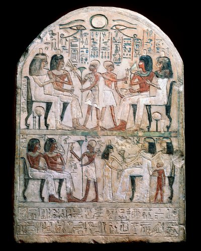 Stèle en pierre avec un relief, Égypte ancienne - Unbekannt