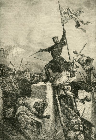 Prise de Constantinople par Baudouin, comte de Flandre, 1204, vers 1890 - Unbekannt