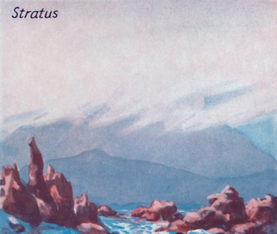 Stratus - Une douzaine des principales formes de nuages dans le ciel, 1935 - Unbekannt