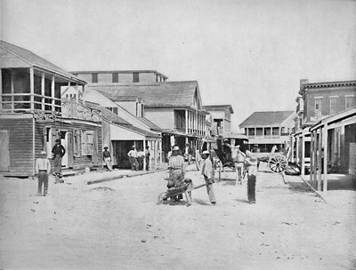 Rue à Key West, Floride, vers 1897 - Unbekannt