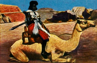 Guerrier soudanais à dos de chameau, vers 1928 - Unbekannt