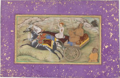 Sultan Salim dans une calèche, vers 1603 - Unbekannt