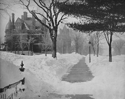 Summit Avenue en hiver, St. Paul, Minnesota, vers 1897 - Unbekannt