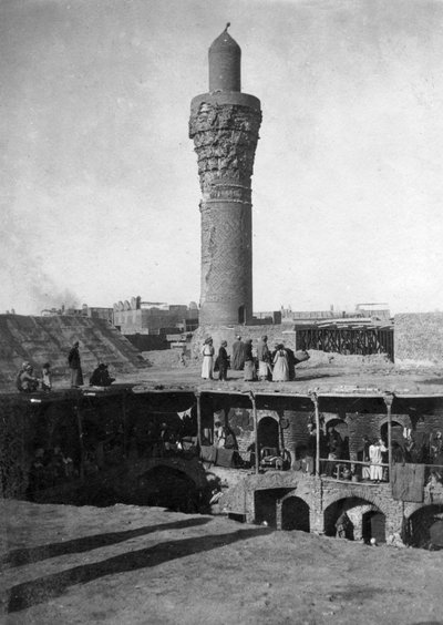 Minaret de Suq al-Ghazl, Bagdad, Irak, 1917-1919 - Unbekannt