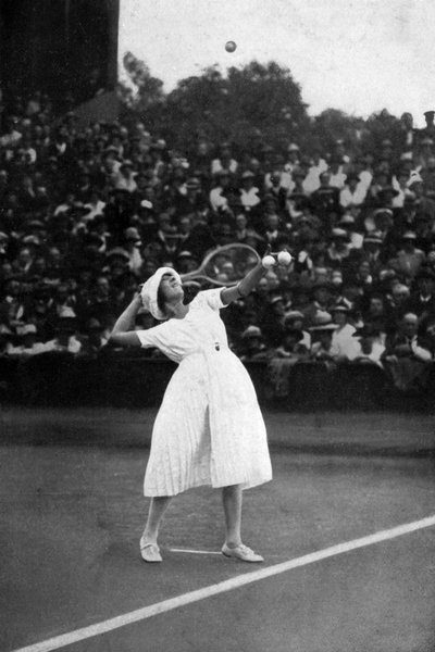 Suzanne Lenglen remportant son premier championnat à Wimbledon, 1919, 1930 - Unbekannt