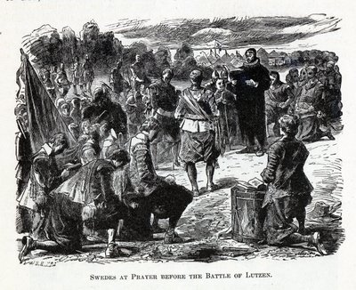 Les Suédois en prière avant la bataille de Lützen, 1882 - Unbekannt