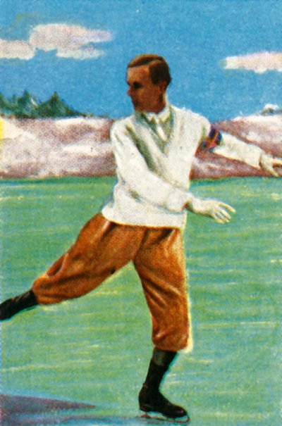 Patineur artistique suédois Gillis Grafström, 1928 - Unbekannt