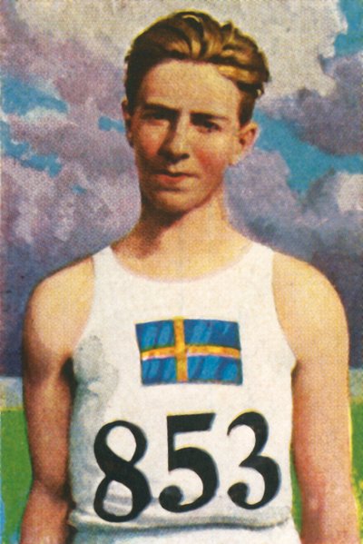 Lanceur de javelot suédois Erik Lundquist, 1928 - Unbekannt
