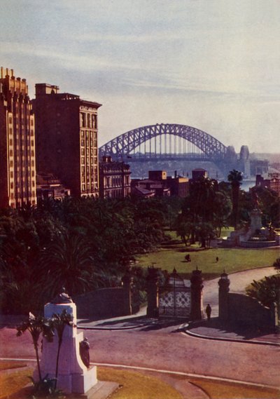 Pont du port de Sydney depuis la ville, vers 1948 - Unbekannt