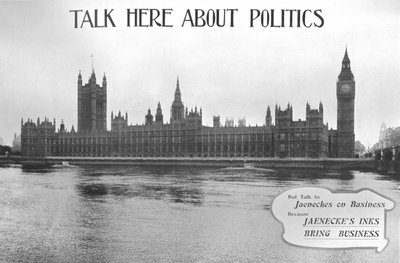Parlez ici de politique - Publicité pour les encres Jaeneckes, 1909 - Unbekannt