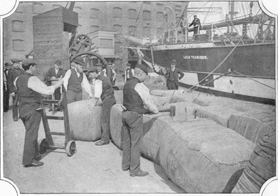 Comptage des balles de laine aux docks de Londres - Unbekannt