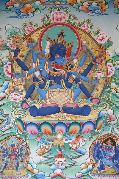 Tantrisme : Déesse tantrique tibétaine. Monastère de Kopan, Katmandou, Népal - Unbekannt