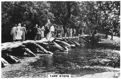 Tarr Steps, à travers la rivière Barle à Exmoor, Somerset, 1937 - Unbekannt