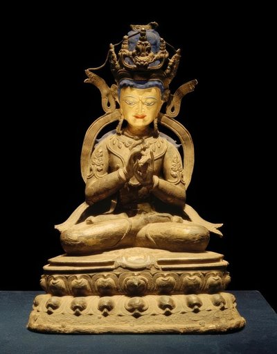 Tathagata Vairocana / Sculpture, 1300 ap. J.-C. - Unbekannt
