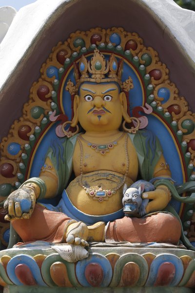 Temple des Mille Bouddhas. Congrégation Dashang Kagyu Ling. Divinité. Dzambala : le Bouddha de la Richesse, La Boulaye, France - Unbekannt