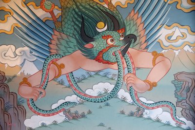 Temple des Mille Bouddhas Congrégation Dashang Kagyu Ling Peinture Garuda, La Boulaye, France - Unbekannt