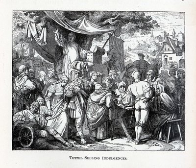 Tetzel vendant des indulgences, 1882 - Unbekannt