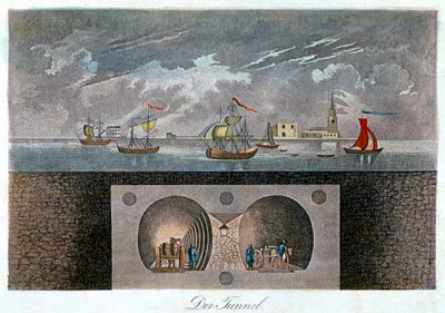 Tunnel de la Tamise, vers 1830 - Unbekannt