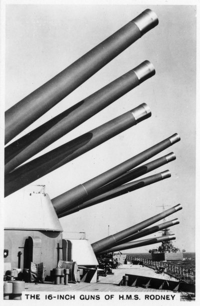 Les canons de 16 pouces du cuirassé HMS Rodney, 1937 - Unbekannt