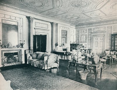 Le salon Adam, Stoke Edith, vers 1909 - Unbekannt