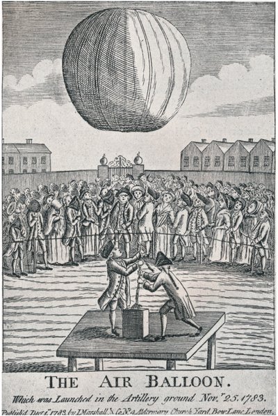 Le ballon à air, 1783, 1920 - Unbekannt