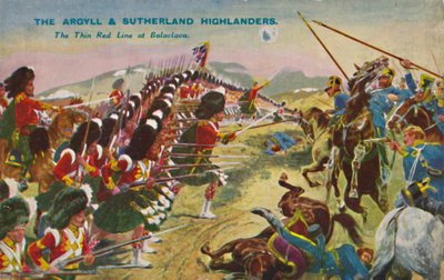 Les Argyll & Sutherland Highlanders. La mince ligne rouge à Balaclava, 1854 - Unbekannt