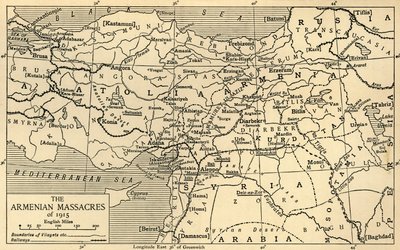 Les massacres arméniens de 1915, Première Guerre mondiale, vers 1920 - Unbekannt