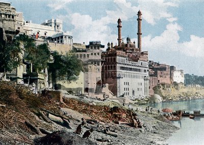 La mosquée Aurangzeb, Varanasi, Inde, vers 1890 - Unbekannt