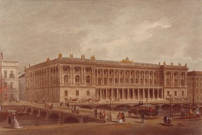 La Bourse de Berlin à la Burgstrasse, fin des années 1860-début des années 1870 - Unbekannt