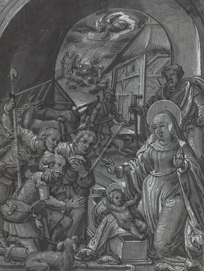 La naissance du Christ [verso], vers 1600 - Unbekannt