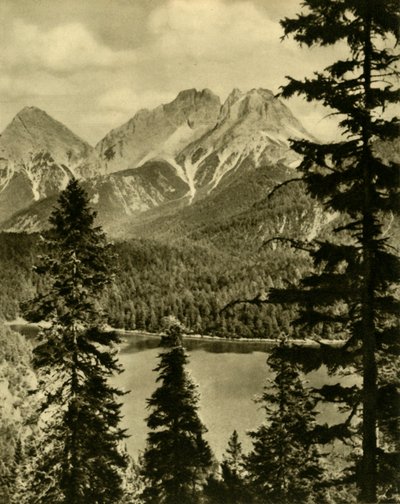 Le Blindsee et le col de Fern, Tyrol, Autriche, vers 1935 - Unbekannt