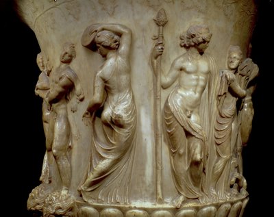 Le Cratère ou Vase Borghèse, détail (relief représentant Dionysos et ses ménades, grec, néo-attique, fin du IIe siècle av. J.-C.) - Unbekannt