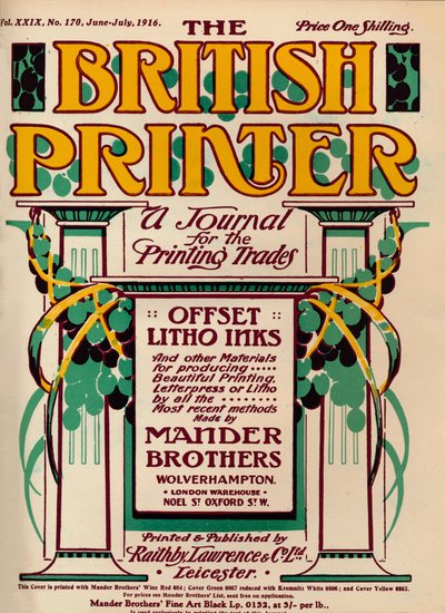 Le typographe britannique - publicité - Unbekannt