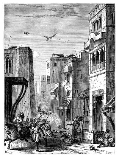 Les troupes britanniques entrant à Multan, 19ème siècle - Unbekannt