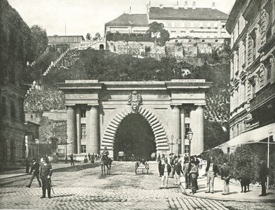 Le tunnel du château de Buda, Budapest, Autriche-Hongrie, 1895 - Unbekannt
