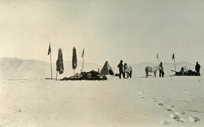 Le camp après avoir passé la latitude la plus au sud précédente, novembre 1908, 1909 - Unbekannt