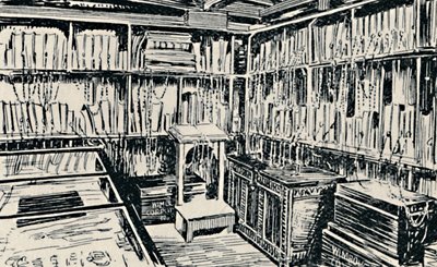 La bibliothèque enchaînée de Wimborne, 1929 - Unbekannt