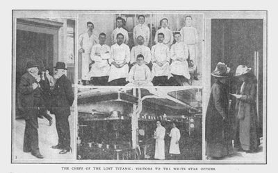 Les Chefs du Titanic perdu, et les visiteurs aux bureaux de la White Star, 20 avril 1912 - Unbekannt