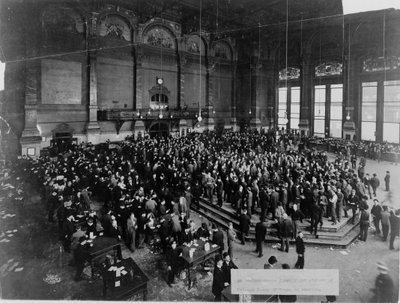 La Bourse de Commerce de Chicago en session, vers 1900 - Unbekannt